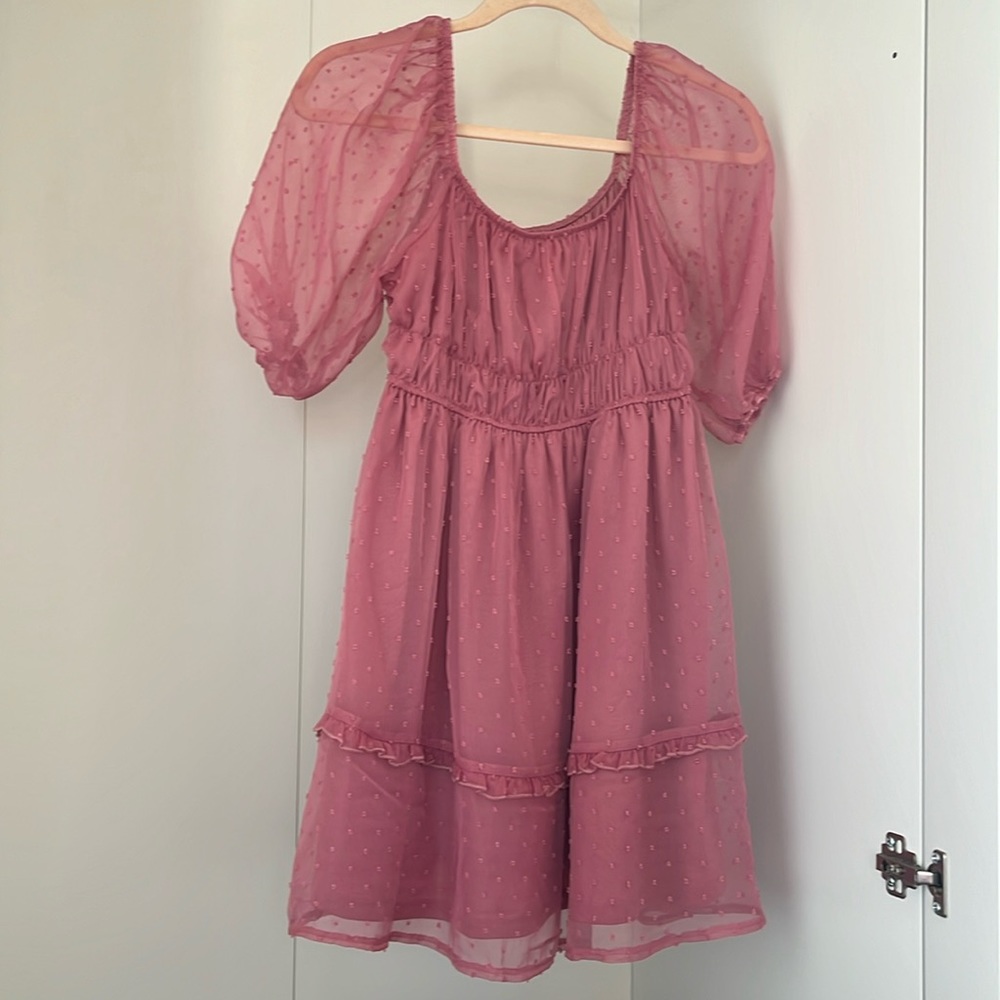 Nevena Rae Mauve/pink babydoll summer dress